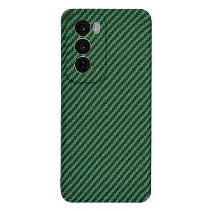 Maska za Oppo Reno12, Techsuit, Carbonite FiberShell, Zelena