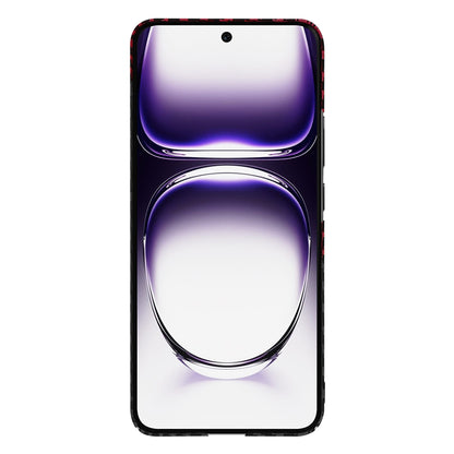 Maska za Oppo Reno12, Techsuit, Carbonite FiberShell, Crno Crvena