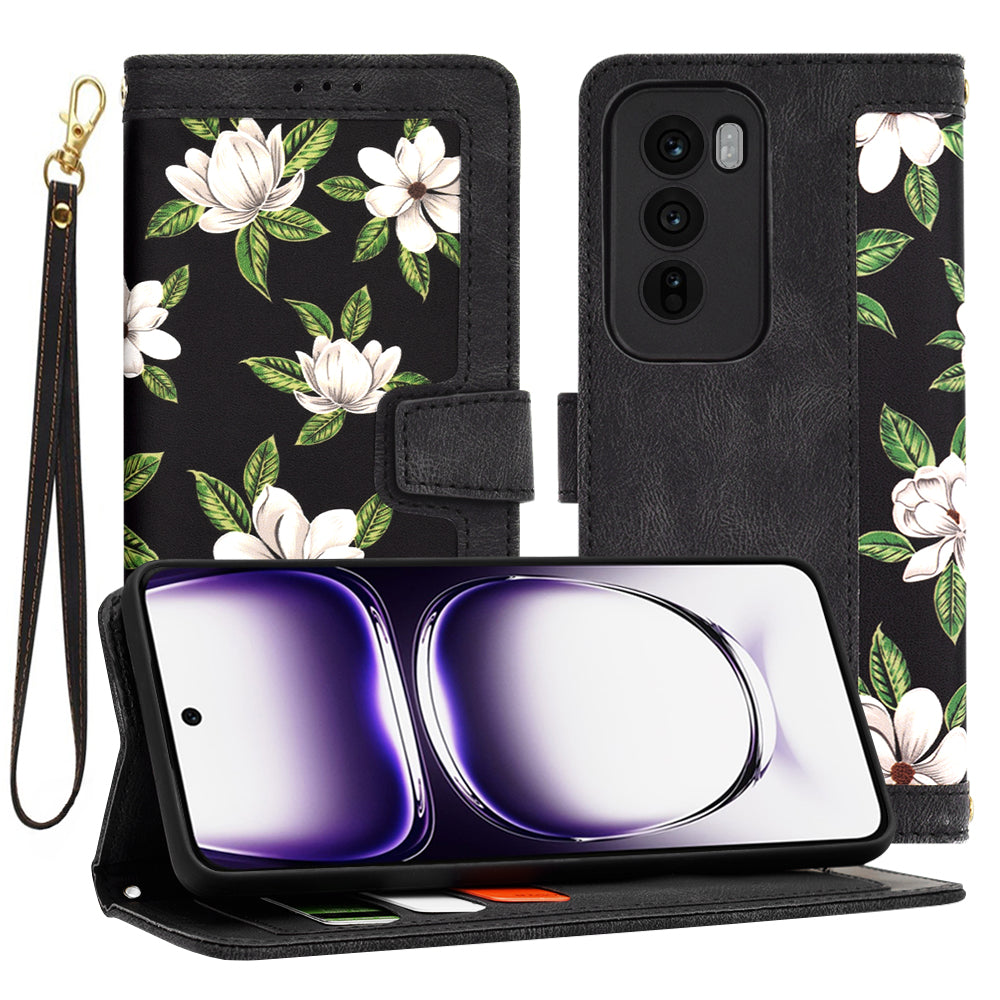 Maska za Oppo Reno12, Techsuit, FlipCraft, Crna