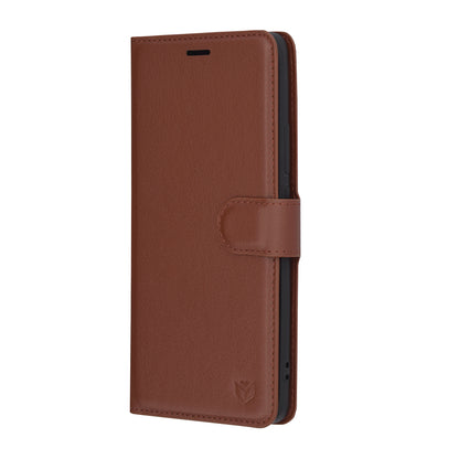 Futrola za Oppo Reno12, Techsuit, Kožna Folio, Smeđa