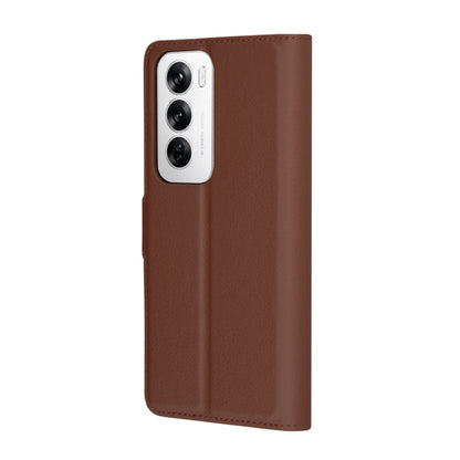 Futrola za Oppo Reno12, Techsuit, Kožna Folio, Smeđa