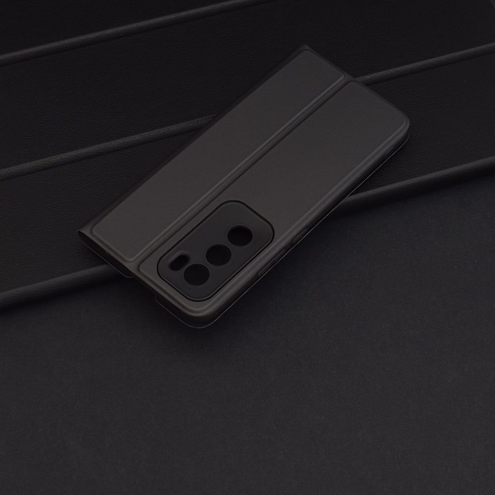 Maska za Oppo Reno12, Techsuit, Magskin Book, Crna