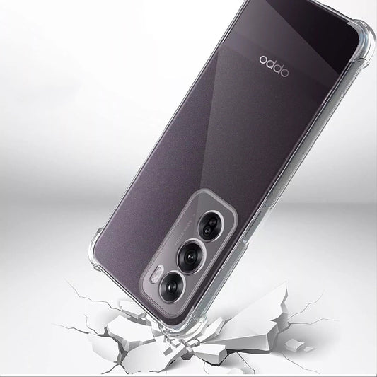 Maska za Oppo Reno12, Techsuit, Shockproof Clear, Prozirna