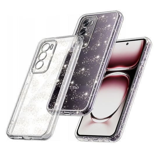 Futrola za Oppo Reno12, Techsuit, SparkleSkin, Prozirna