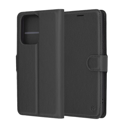 Futrola za Oppo Reno13 FS 5G / Reno13 F 4G / Reno13 F, Techsuit, Kožna Folio, Crna