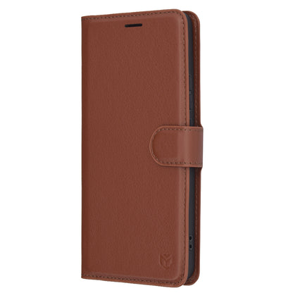 Futrola za Oppo Reno13 FS 5G / Reno13 F 4G / Reno13 F, Techsuit, Kožna Folio, Smeđa