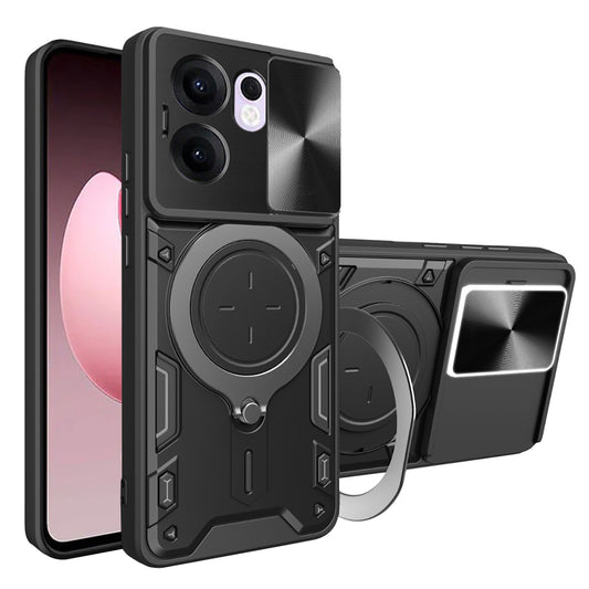 Maska za Oppo Reno13 FS 5G / Reno13 F 4G / Reno13 F, Techsuit, CamGuard Pro, Crna