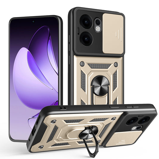 Maska za Oppo Reno13 FS 5G / Reno13 F 4G / Reno13 F, Techsuit, CamShield, Zlatna