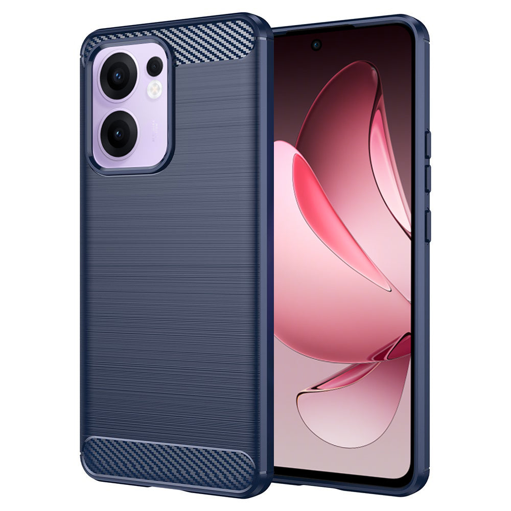 Maska za Oppo Reno13 FS 5G / Reno13 F 4G / Reno13 F, Techsuit, Karbon, Plava