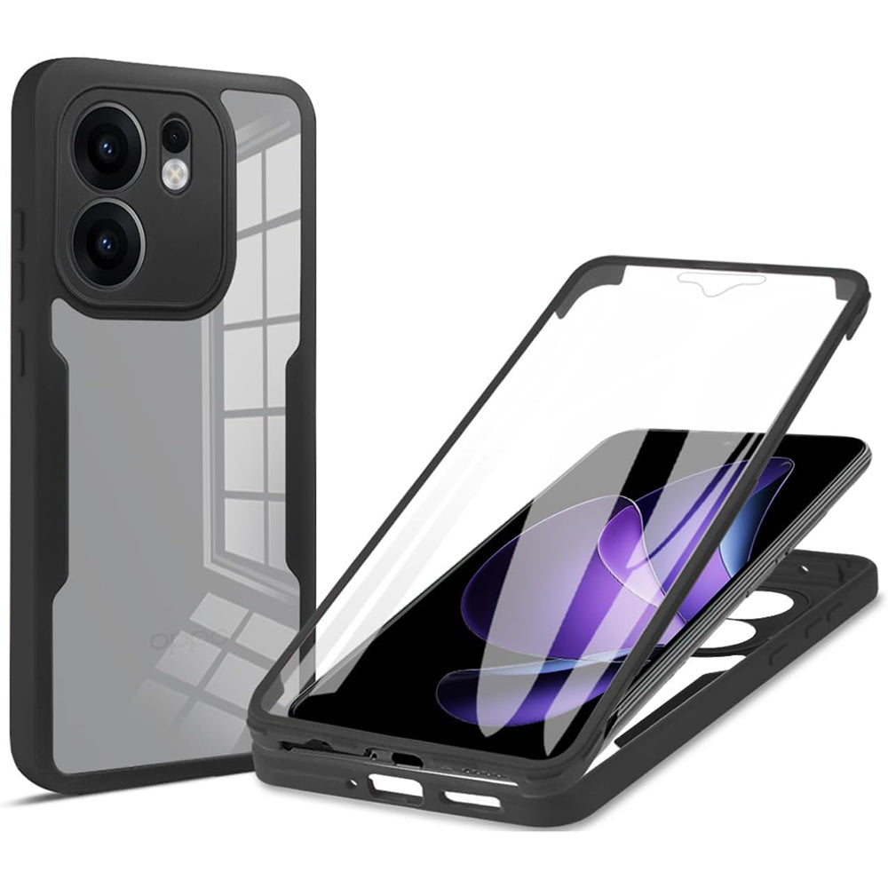 Maska za Oppo Reno13 FS 5G / Reno13 F 4G / Reno13 F, Techsuit, ColorVerse 360, Crna