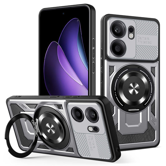 Maska za Oppo Reno13 FS 5G / Reno13 F 4G / Reno13 F, Techsuit, RuggedCam, Siva