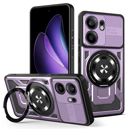 Maska za Oppo Reno13 FS 5G / Reno13 F 4G / Reno13 F, Techsuit, RuggedCam, Ljubičasta
