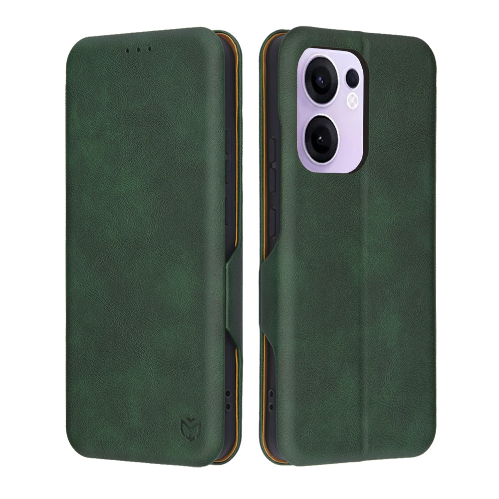 Futrola za Oppo Reno13 FS 5G / Reno13 F 4G / Reno13 F, Techsuit, Safe Wallet Plus, Zelena