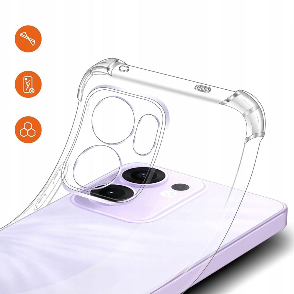 Maska za Oppo Reno13 FS 5G / Reno13 F 4G / Reno13 F, Techsuit, Otporna na udarce, Prozirna