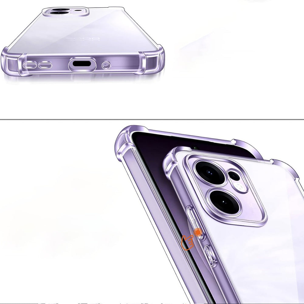 Maska za Oppo Reno13 FS 5G / Reno13 F 4G / Reno13 F, Techsuit, Otporna na udarce, Prozirna