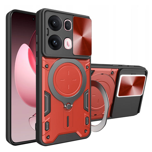 Maska za Oppo Reno13 Pro, Techsuit, CamGuard Pro, Crvena