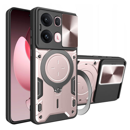 Maska za Oppo Reno13 Pro, Techsuit, CamGuard Pro, Ružičasto Zlatna