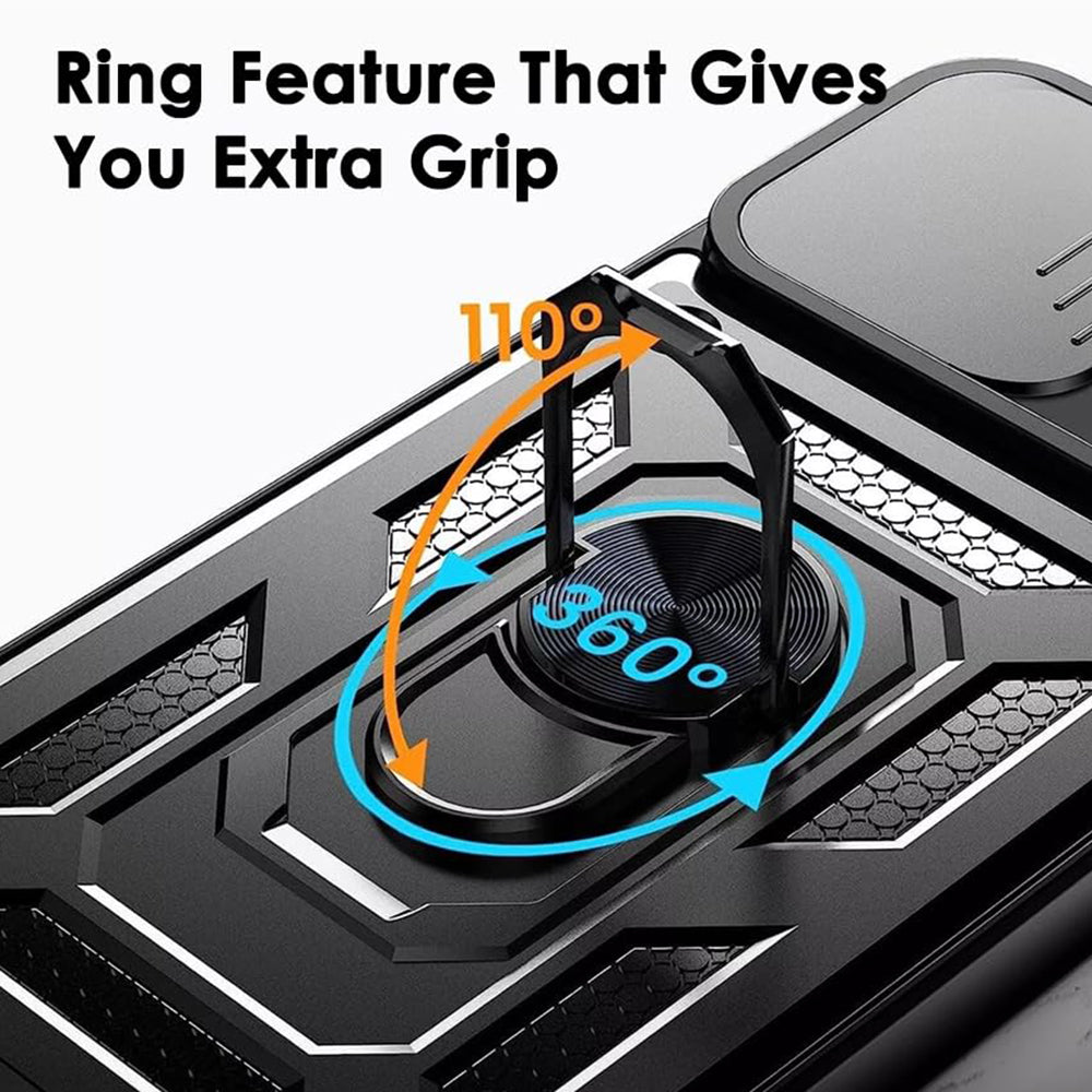 Maska za Oppo Reno13 Pro, Techsuit, CamShield, Crna