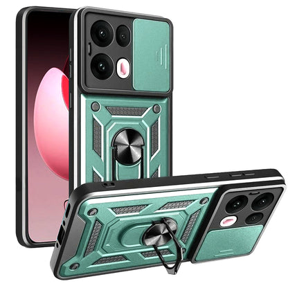 Maska za Oppo Reno13 Pro, Techsuit, CamShield, Zelena