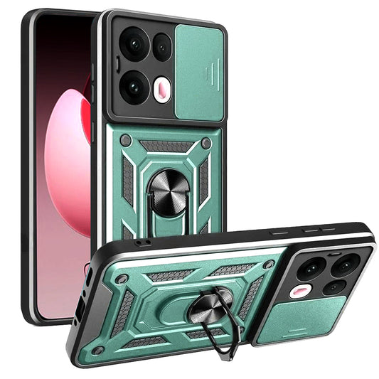 Maska za Oppo Reno13 Pro, Techsuit, CamShield, Zelena