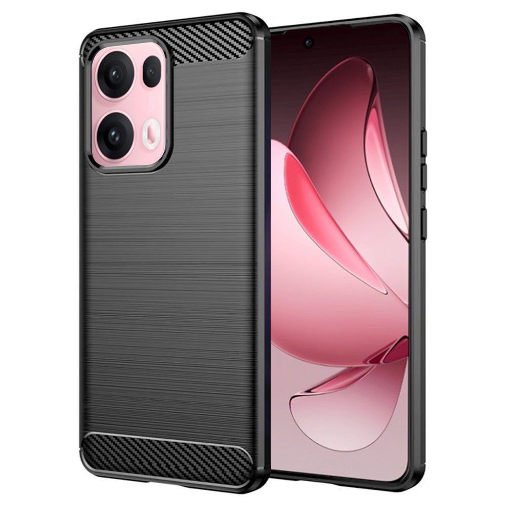 Maska za Oppo Reno13 Pro, Techsuit, Karbon, Crna