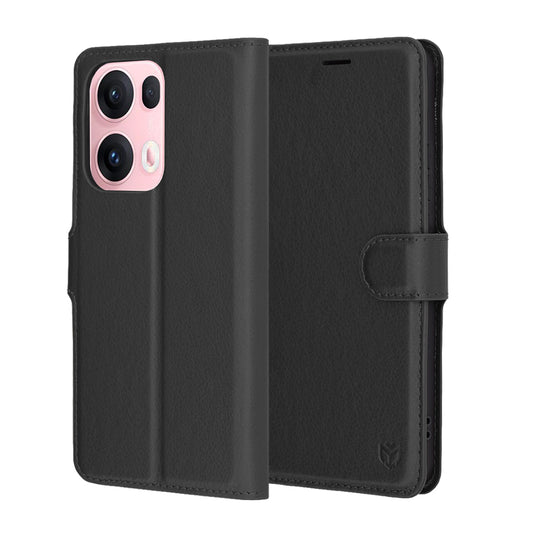 Futrola za Oppo Reno13 Pro, Techsuit, Leather Folio, Crna