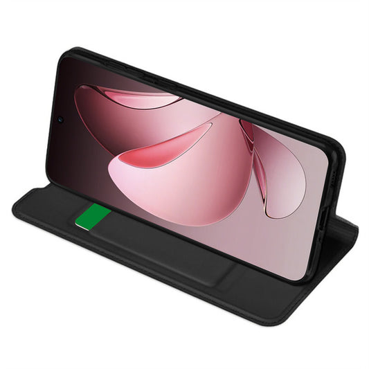 Maska za Oppo Reno13 Pro, Techsuit, Magskin Book, Crna