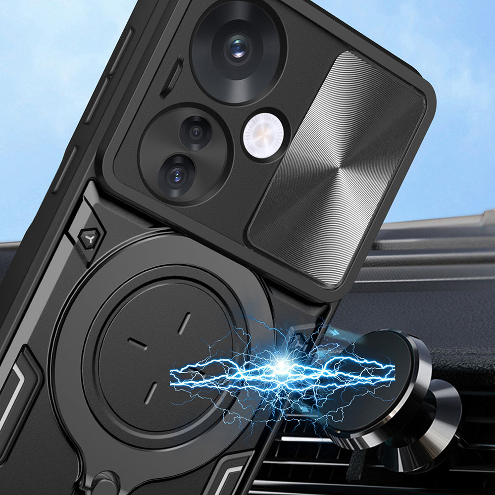 Maska za Oppo Reno13, Techsuit, CamGuard Pro, Crna