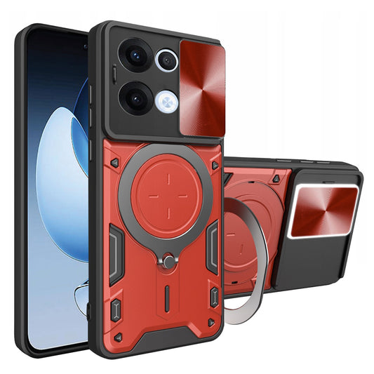 Maska za Oppo Reno13, Techsuit, CamGuard Pro, Crvena