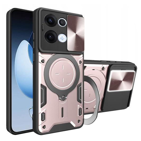 Maska za Oppo Reno13, Techsuit, CamGuard Pro, Ružičasto zlatna