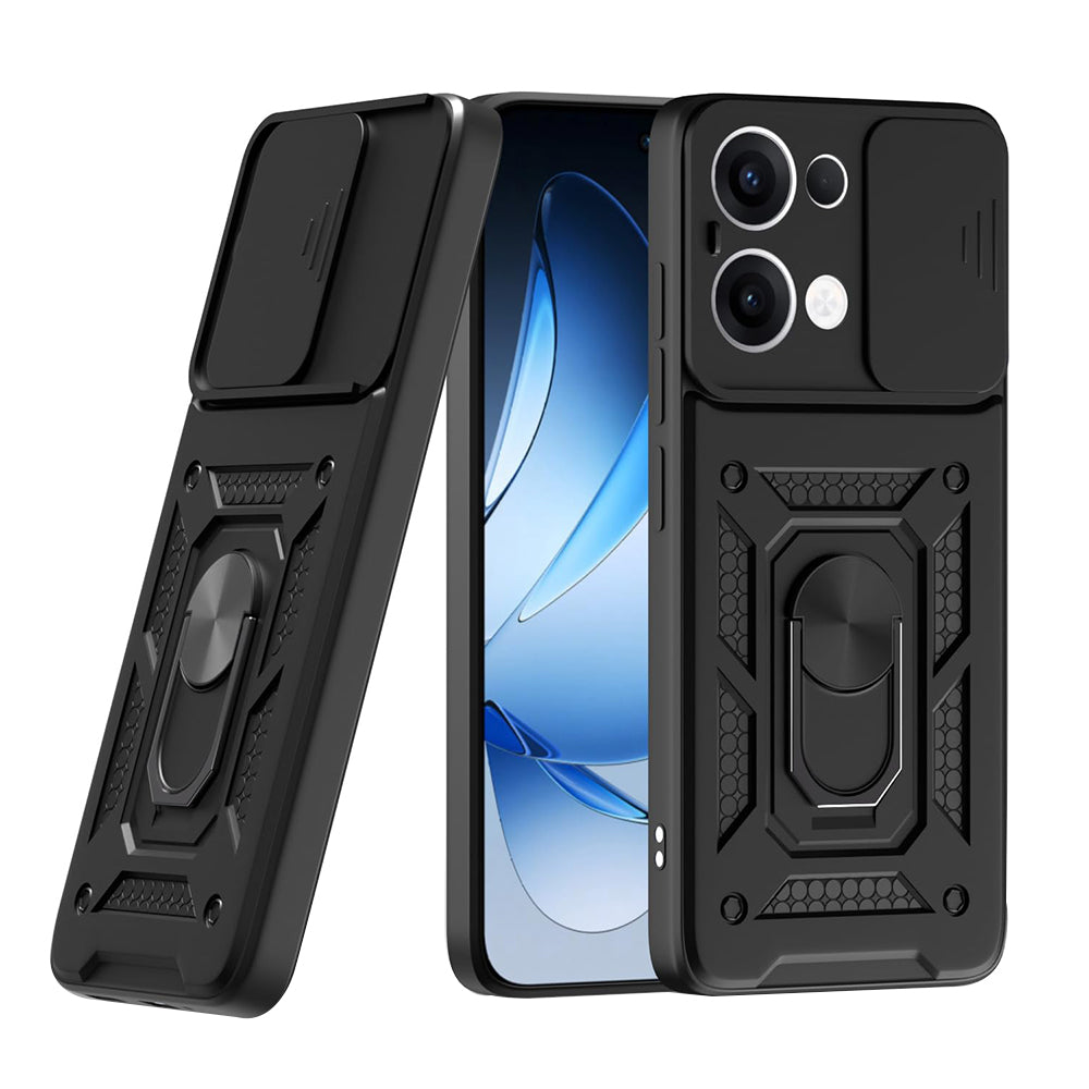 Maska za Oppo Reno13, Techsuit, CamShield, Crna