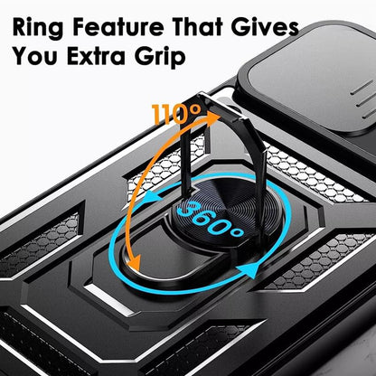 Maska za Oppo Reno13, Techsuit, CamShield, Crna