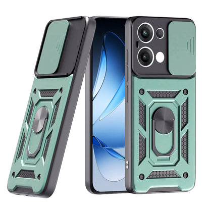 Maska za Oppo Reno13, Techsuit, CamShield, Zelena