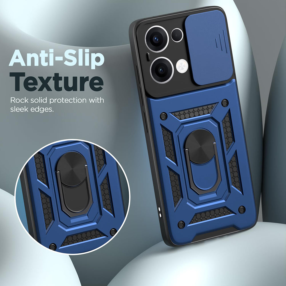 Maska za Oppo Reno13, Techsuit, CamShield, Zelena