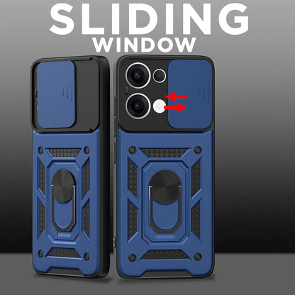 Maska za Oppo Reno13, Techsuit, CamShield, Zelena