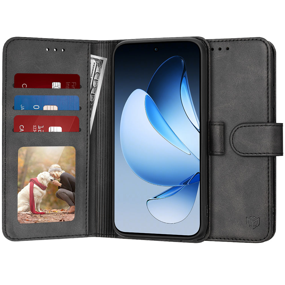 Futrola za Oppo Reno13, Techsuit, Diary Book, Crna