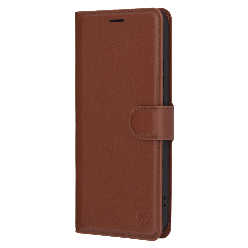 Futrola za Oppo Reno13, Techsuit, Kožna Folio, Smeđa