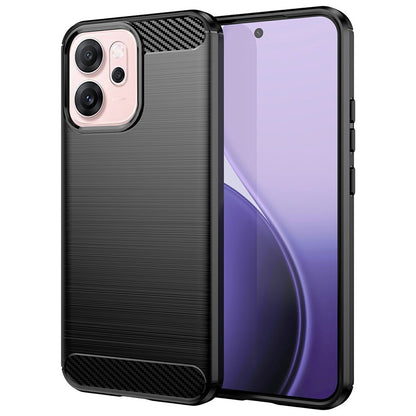 Maska za Oppo Reno14 F, Techsuit, Karbon, Crna