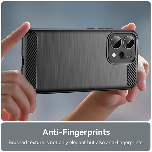 Maska za Oppo Reno14 F, Techsuit, Karbon, Crna