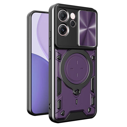 Maska za Oppo Reno14 FS 5G / Reno14 F, Techsuit, CamGuard Pro, Ljubičasta