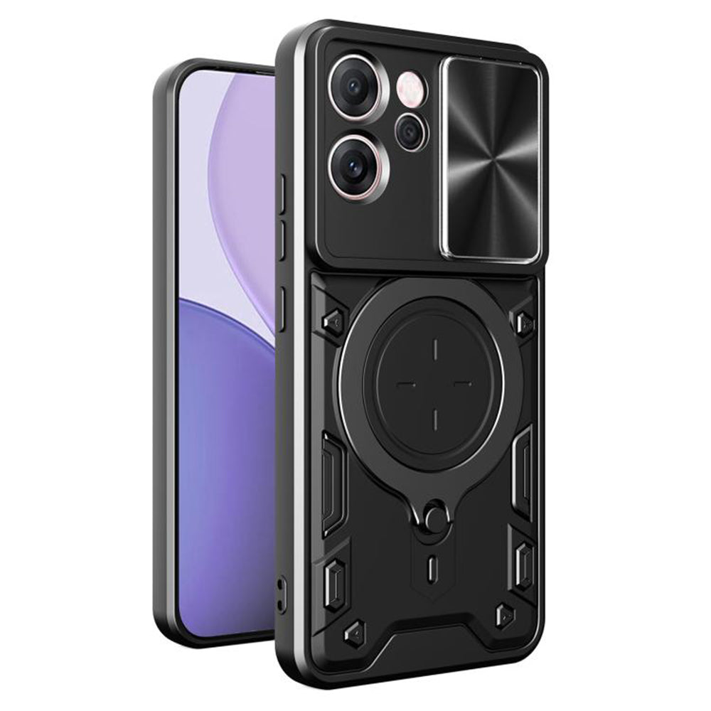 Maska za Oppo Reno14 FS 5G / Reno14 F, Techsuit, CamGuard Pro, Crna