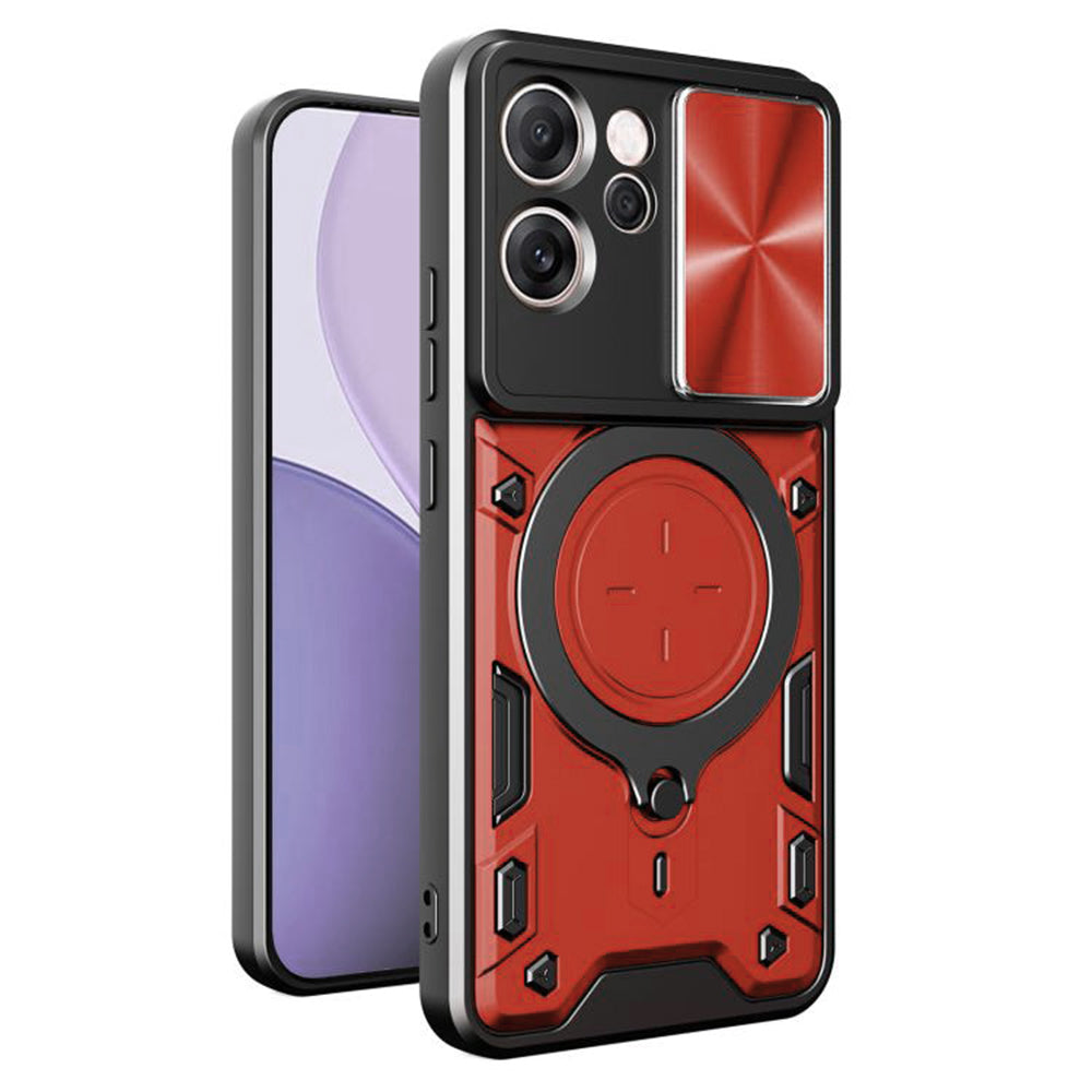Maska za Oppo Reno14 FS 5G / Reno14 F, Techsuit, CamGuard Pro, Crvena