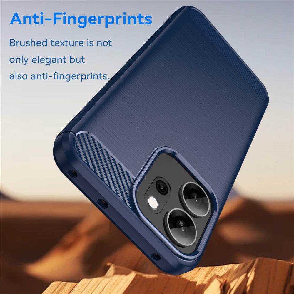 Maska za Oppo Reno14 FS 5G / Reno14 F, Techsuit, Karbon, Plava