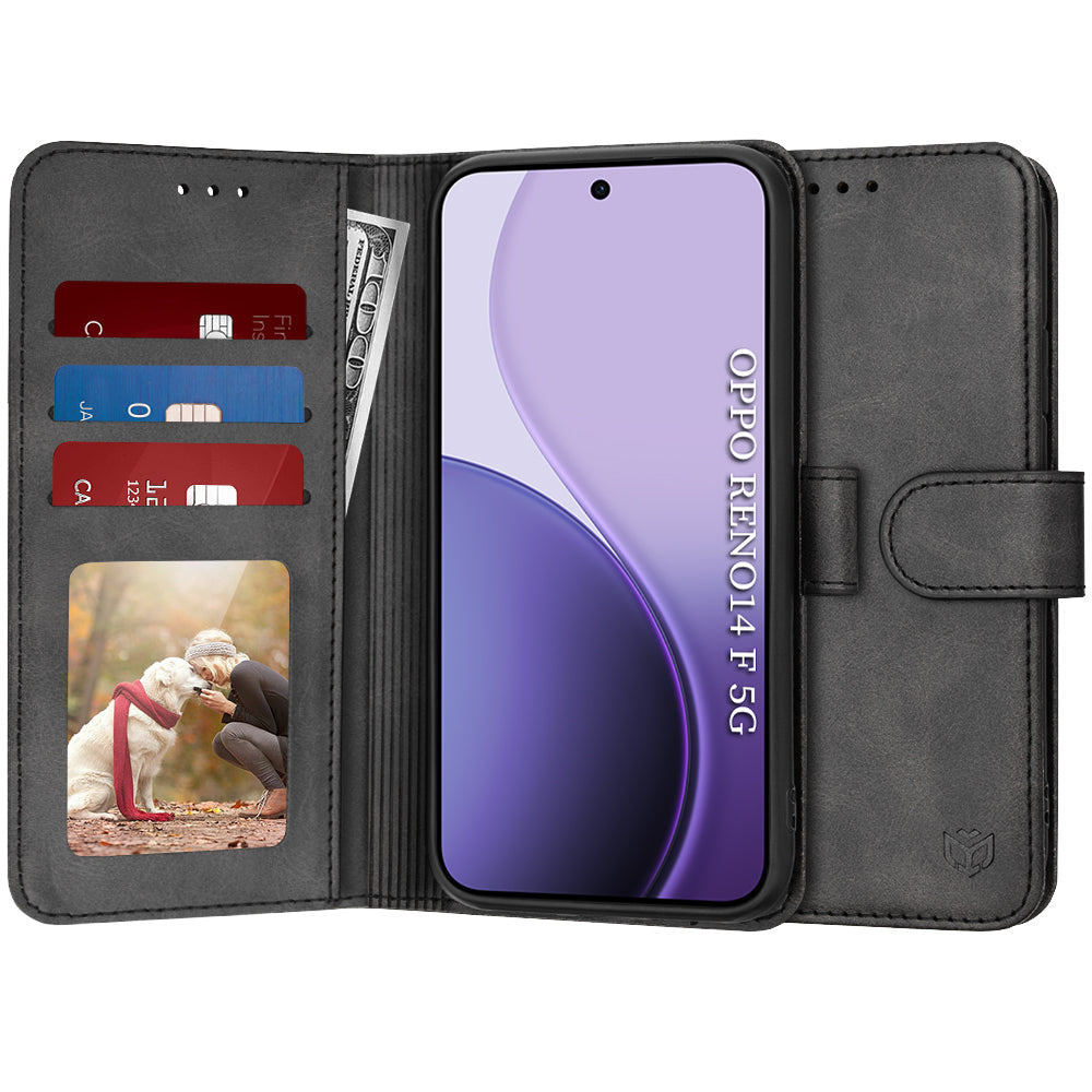 Futrola za Oppo Reno14 FS 5G / Reno14 F, Techsuit, Diary Book, Crna