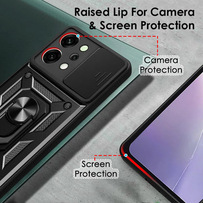 Maska za Oppo Reno14 Pro, Techsuit, CamShield, Crna
