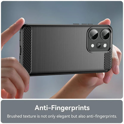 Maska za Oppo Reno14 Pro, Techsuit, Karbon, Crna