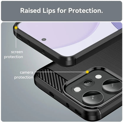 Maska za Oppo Reno14 Pro, Techsuit, Karbon, Crna