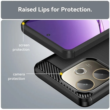 Maska za Oppo Reno14, Techsuit, Karbon, Crna