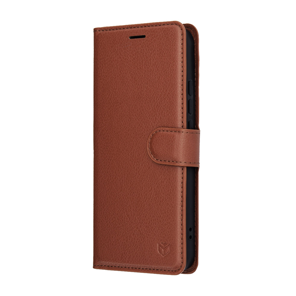 Futrola za Oppo Reno14, Techsuit, Leather Folio, smeđa