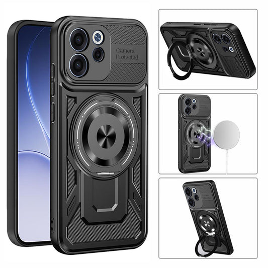Maska za Oppo Reno15 FS / Reno15 F, Techsuit, RuggedCam, Siva